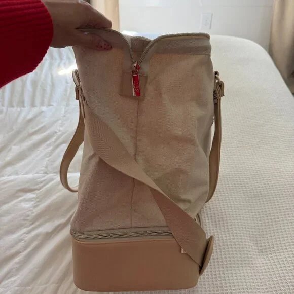 BÉIS The Mini Weekender Beige Carry On Personal Item - Picture 5 of 7
